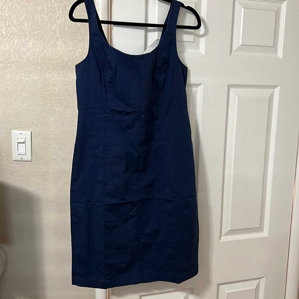 J.Crew Factory fitted lightweight chino dress